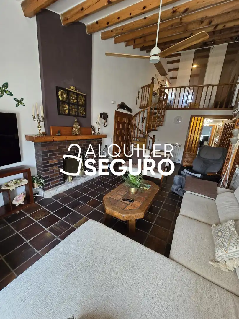 Living room of Houses for rent in Nuevo Baztán  with Air Conditioner, Heating and Terrace