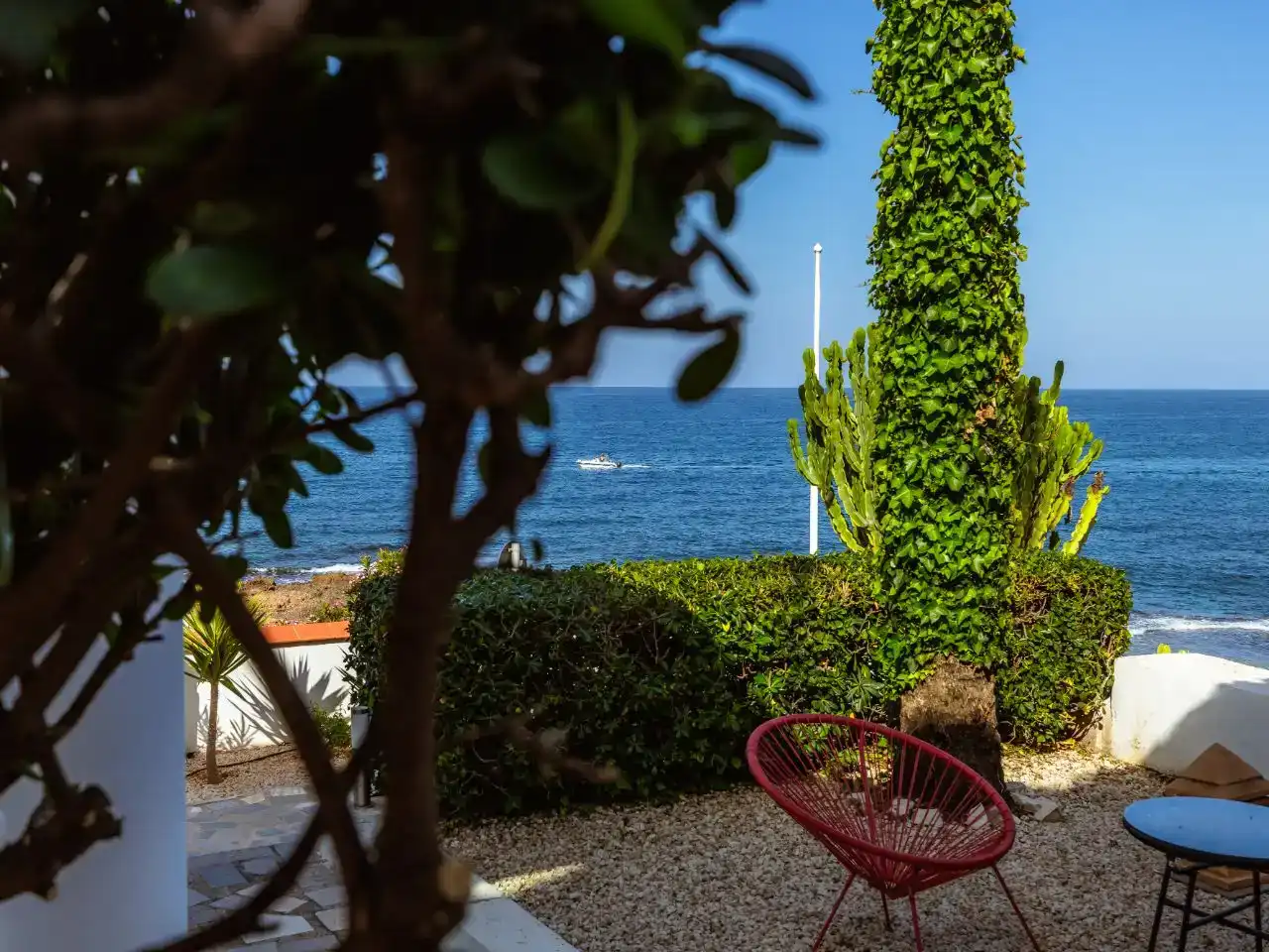 Terrace of Flat for rent in Dénia  with Air Conditioner, Private garden and Parquet flooring