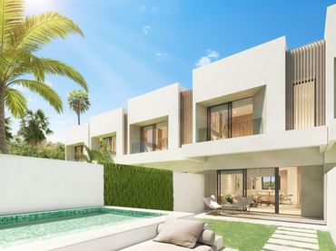 Casa aparellada d'obra nova amb balcó en venda a Calle Lope de Rueda 156