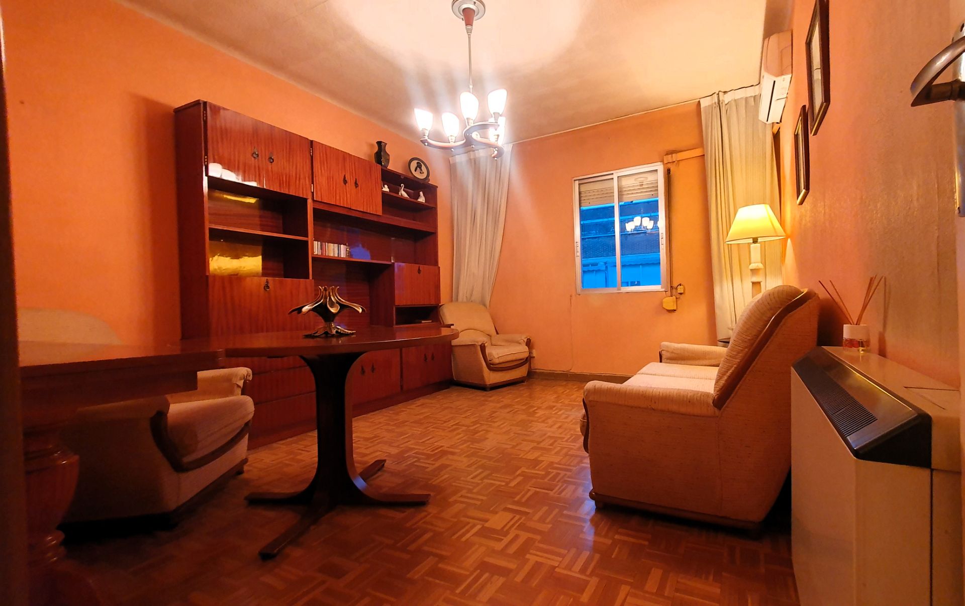 Sala de estar de Piso en venta en  Madrid Capital con Aire acondicionado, Calefacción y Amueblado