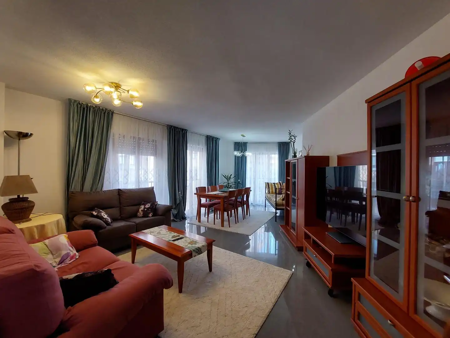 Living room of Flat for rent in Alicante / Alacant  with Air Conditioner and Furnished