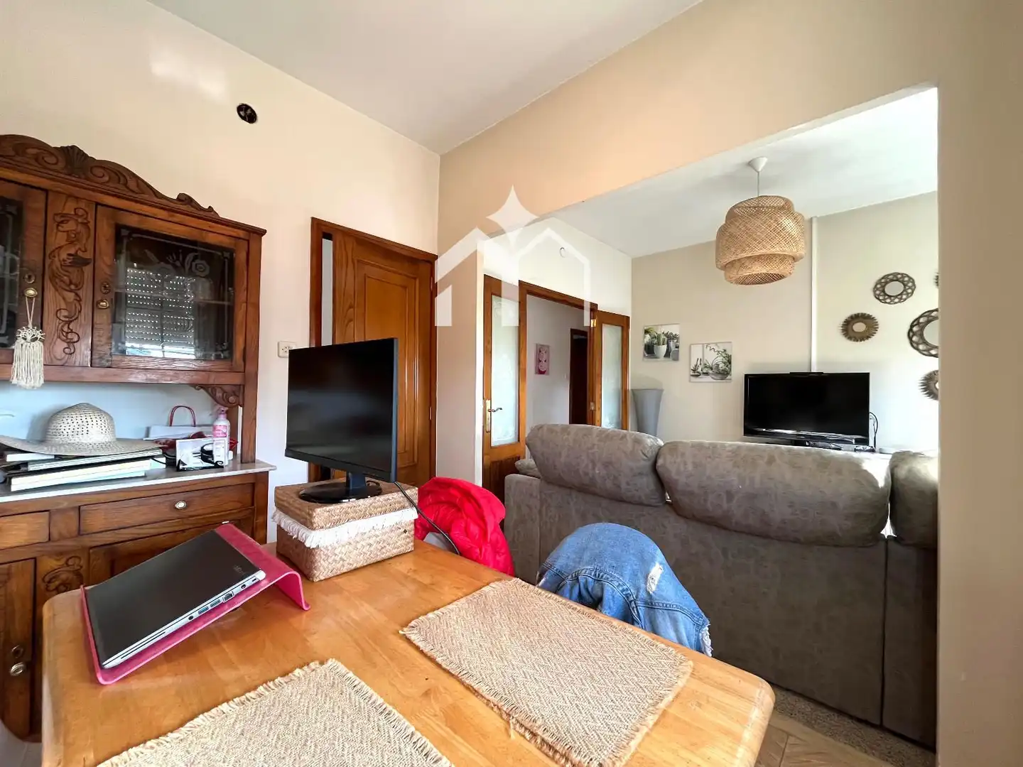 Wohnzimmer von Haus oder Chalet zum Verkauf in Bueu mit Heizung und Ofen