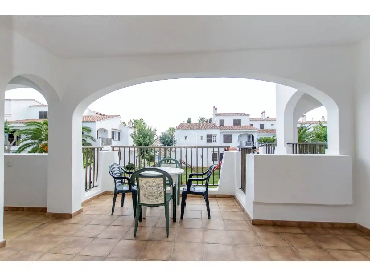 Terrassa de Apartament en venda en Alaior amb Jardí privat, Terrassa i Piscina