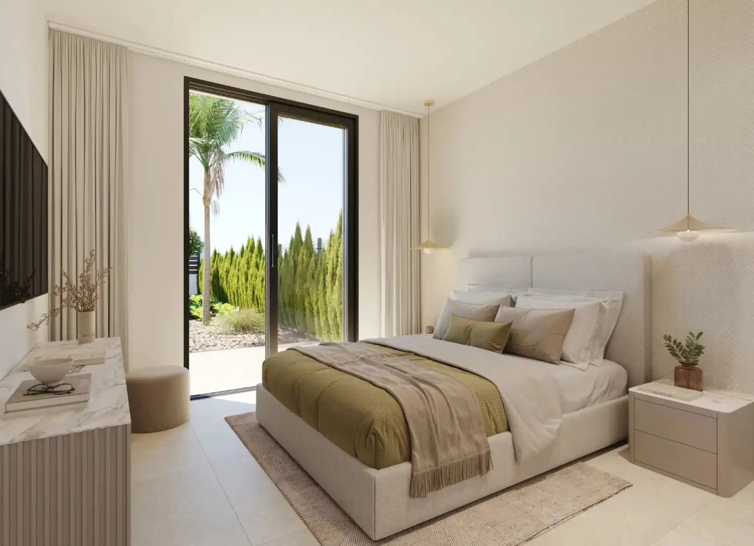Dormitori de Casa o xalet en venda en Fuente Álamo de Murcia amb Aire condicionat, Calefacció i Jardí privat