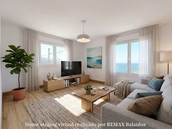 Sala de estar de Casa o chalet en venta en Oia con Calefacción, Jardín privado y Terraza