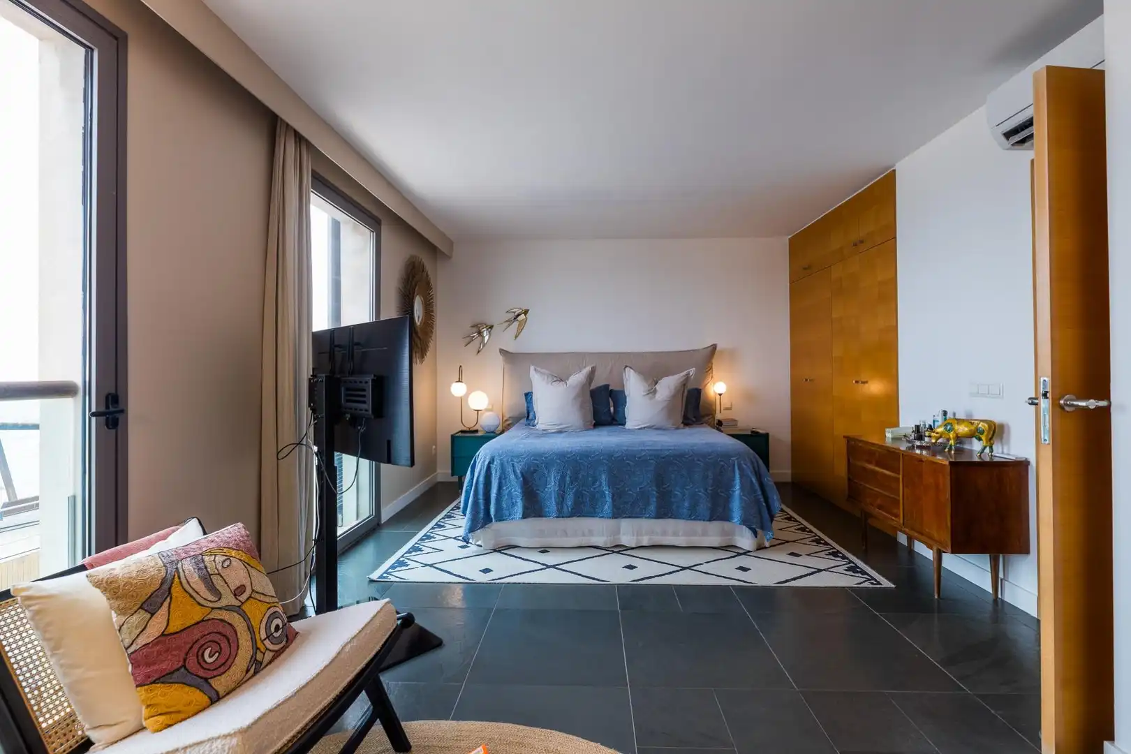 Habitación de Casa adosada de alquiler en  Palma de Mallorca con Aire acondicionado, Jardín privado y Terraza