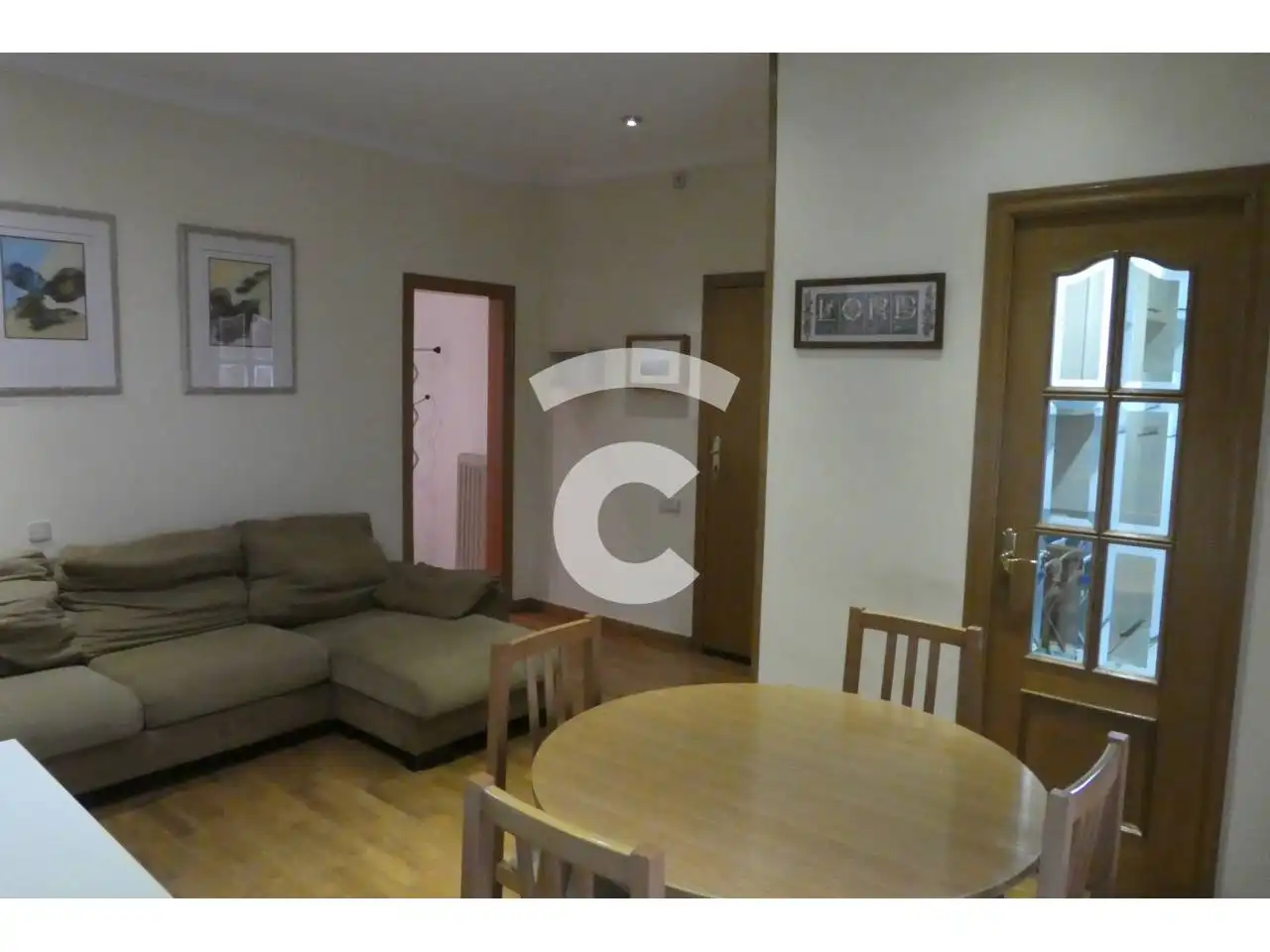 Sala d'estar de Pis de lloguer en Vic amb Calefacció i Parquet