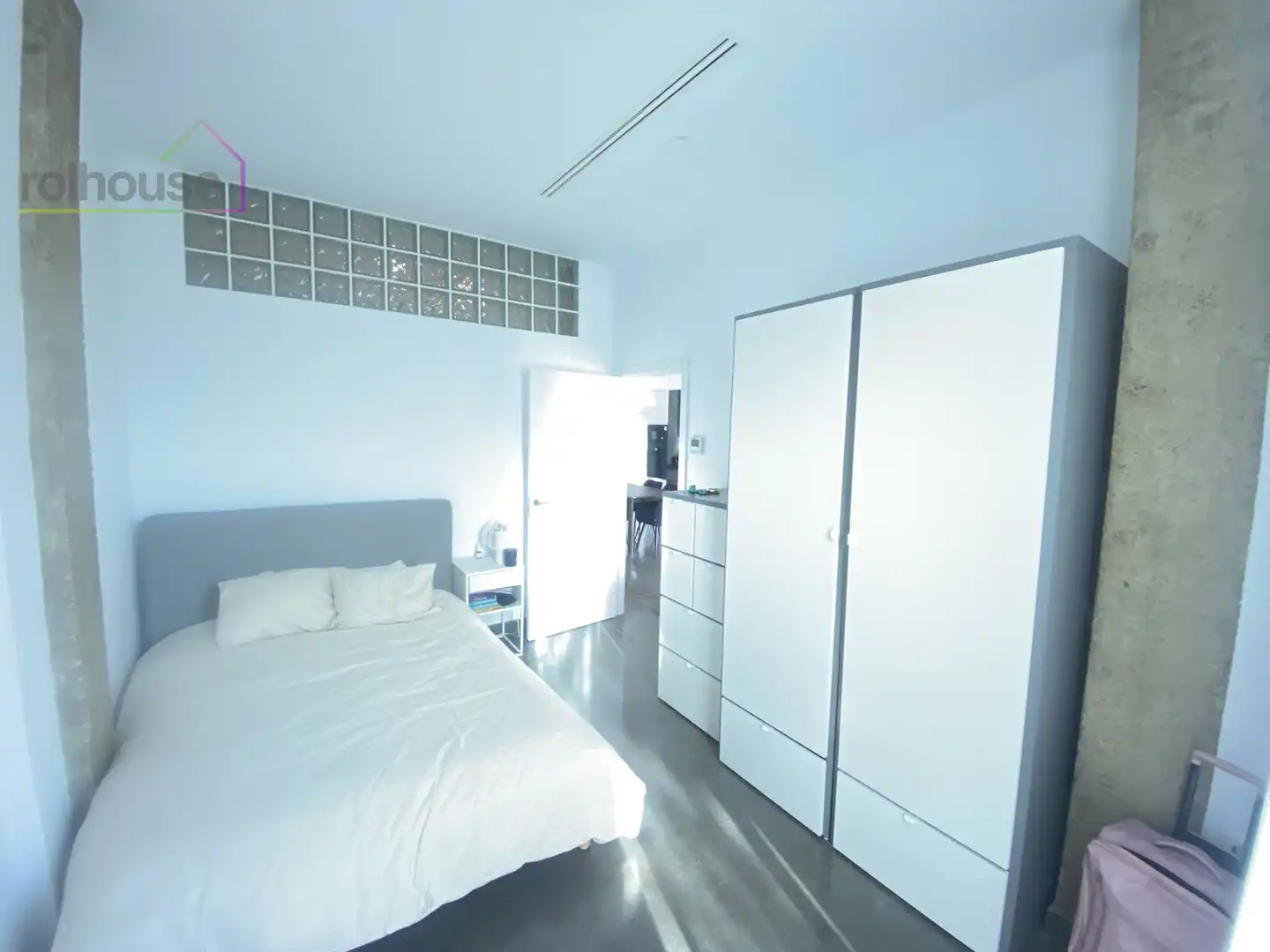 Schlafzimmer von Erdgeschoss zur Miete in  Palma de Mallorca mit Klimaanlage, Heizung und Terrasse
