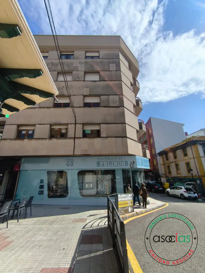 Exterior view of Flat for sale in Carreño  with Heating, Parquet flooring and Terrace