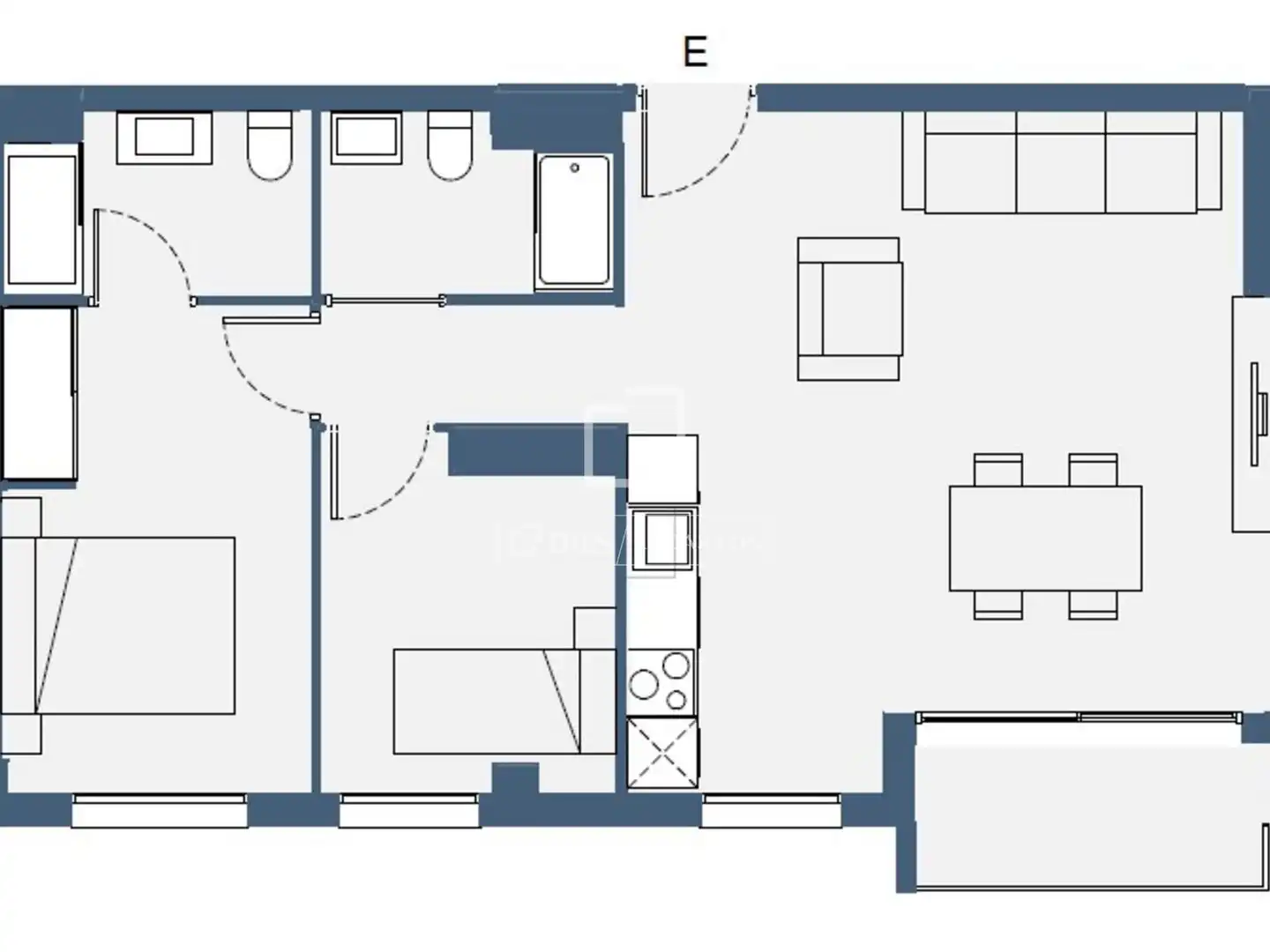Wohnung zur Miete in Sant Adrià de Besòs mit Klimaanlage, Heizung und Terrasse