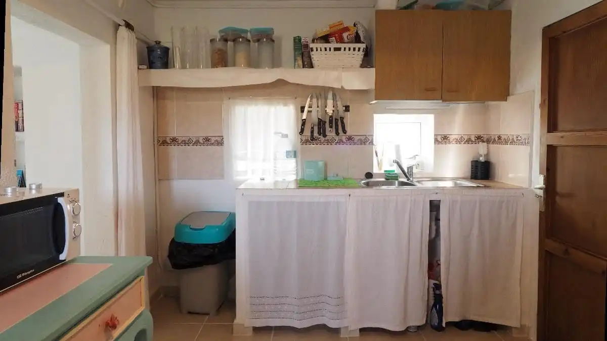 Cocina de Finca rústica en venta en Pollença con Calefacción, Jardín privado y Terraza