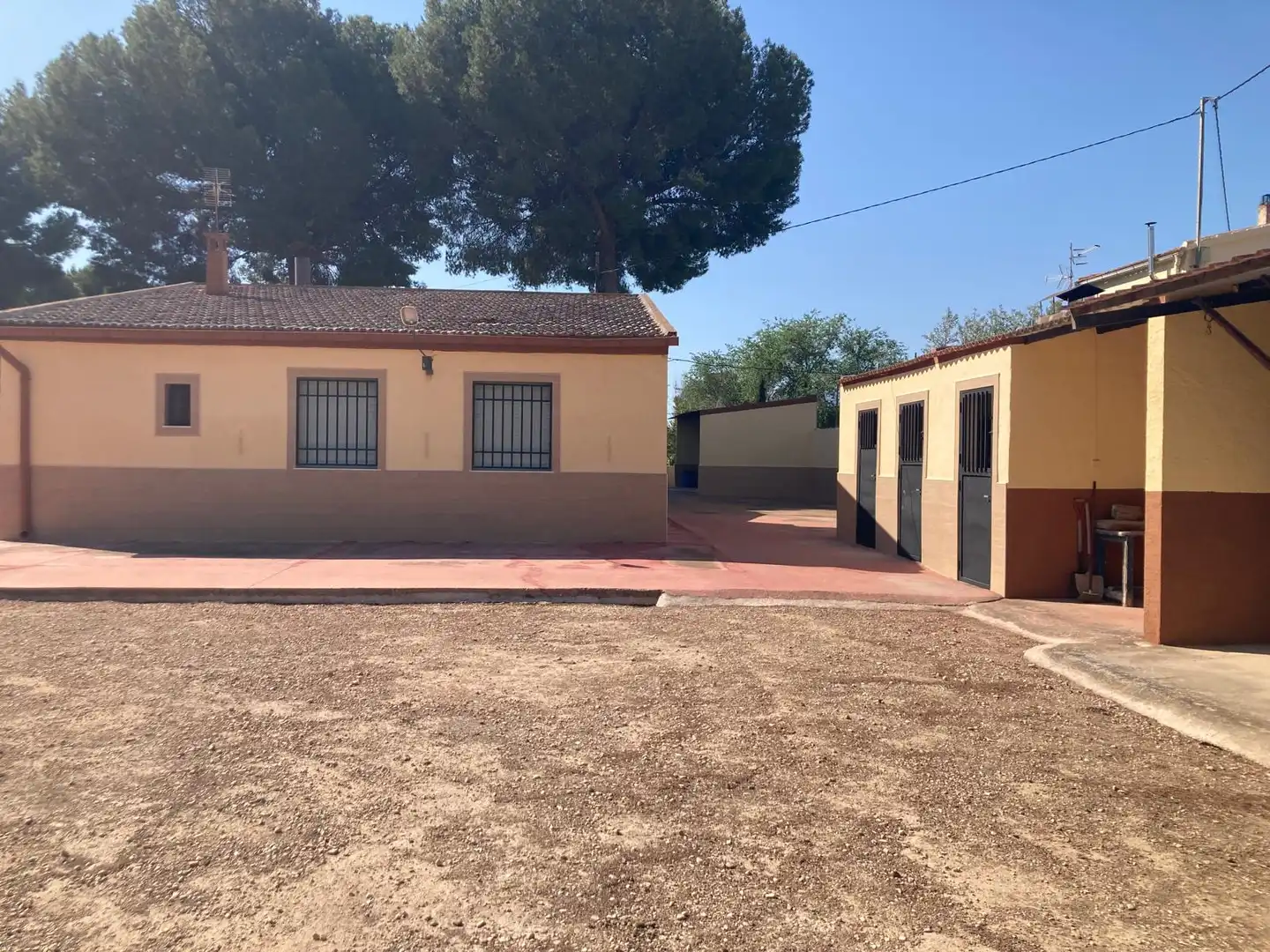 Vista exterior de Casa o chalet en venta en Villena con Jardín privado, Piscina y Amueblado