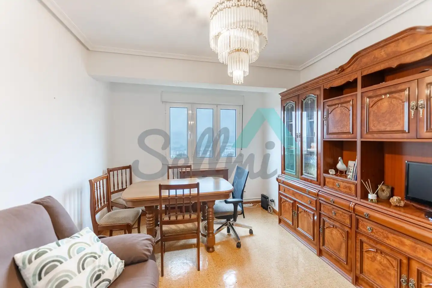 Esszimmer von Wohnung zur Miete in Oviedo  mit Heizung, Parkett und Terrasse