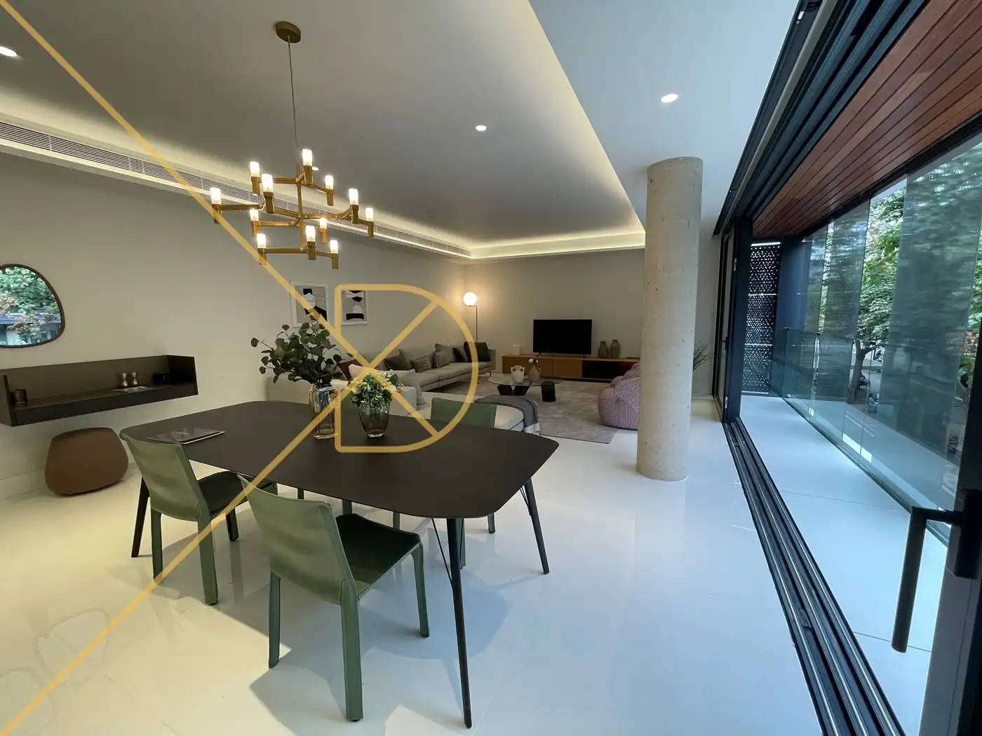 Esszimmer von Wohnung zum Verkauf in Barcelona mit Klimaanlage, Heizung und Parkett