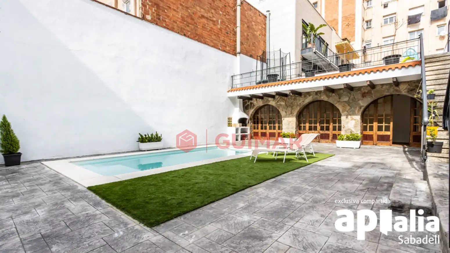 Terrace of Flat for sale in Sabadell  with Air Conditioner, Heating and Private garden