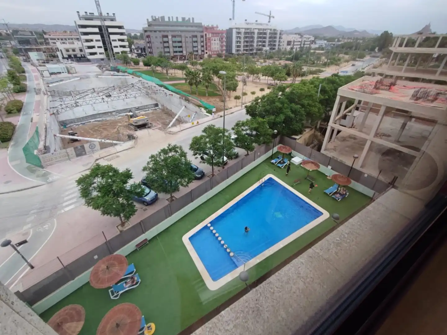 Piscina de Piso de alquiler en Murcia con Aire acondicionado, Calefacción y Amueblado