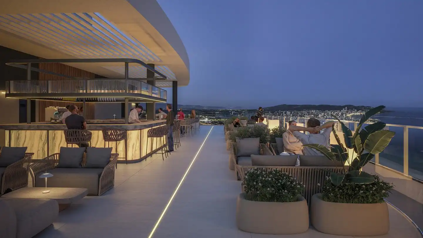 Terrace of Flat for sale in Benidorm  with Air Conditioner, Terrace and Furnished