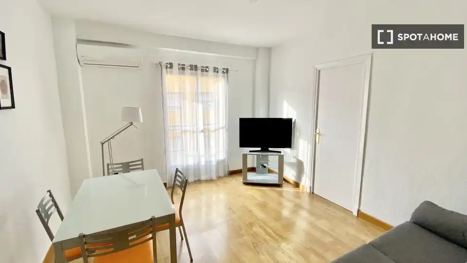 Living room of Flat for share in Murcia  with Air Conditioner, Terrace and Furnished