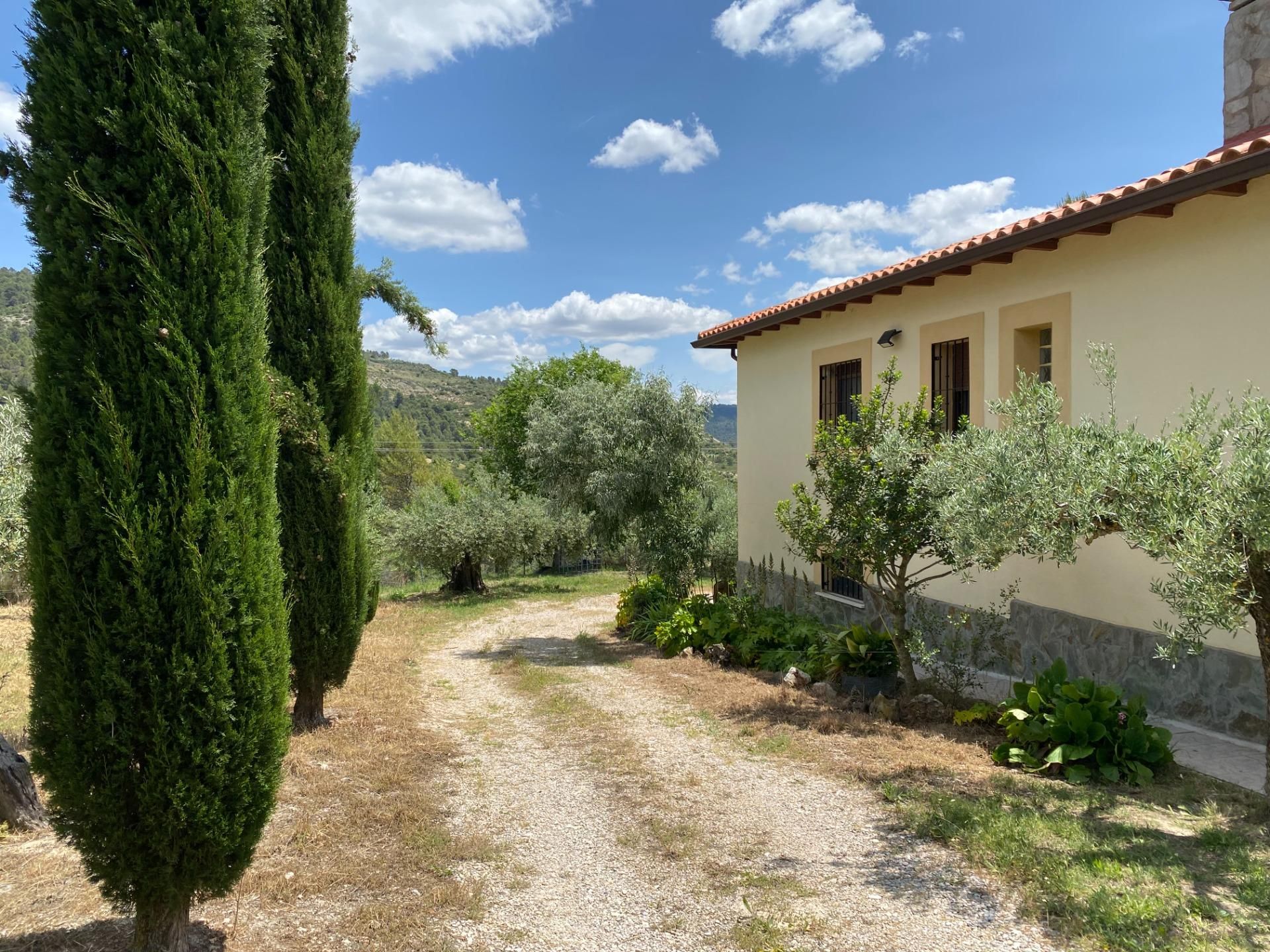 Vista exterior de Casa o xalet en venda en Auñón amb Calefacció, Jardí privat i Terrassa