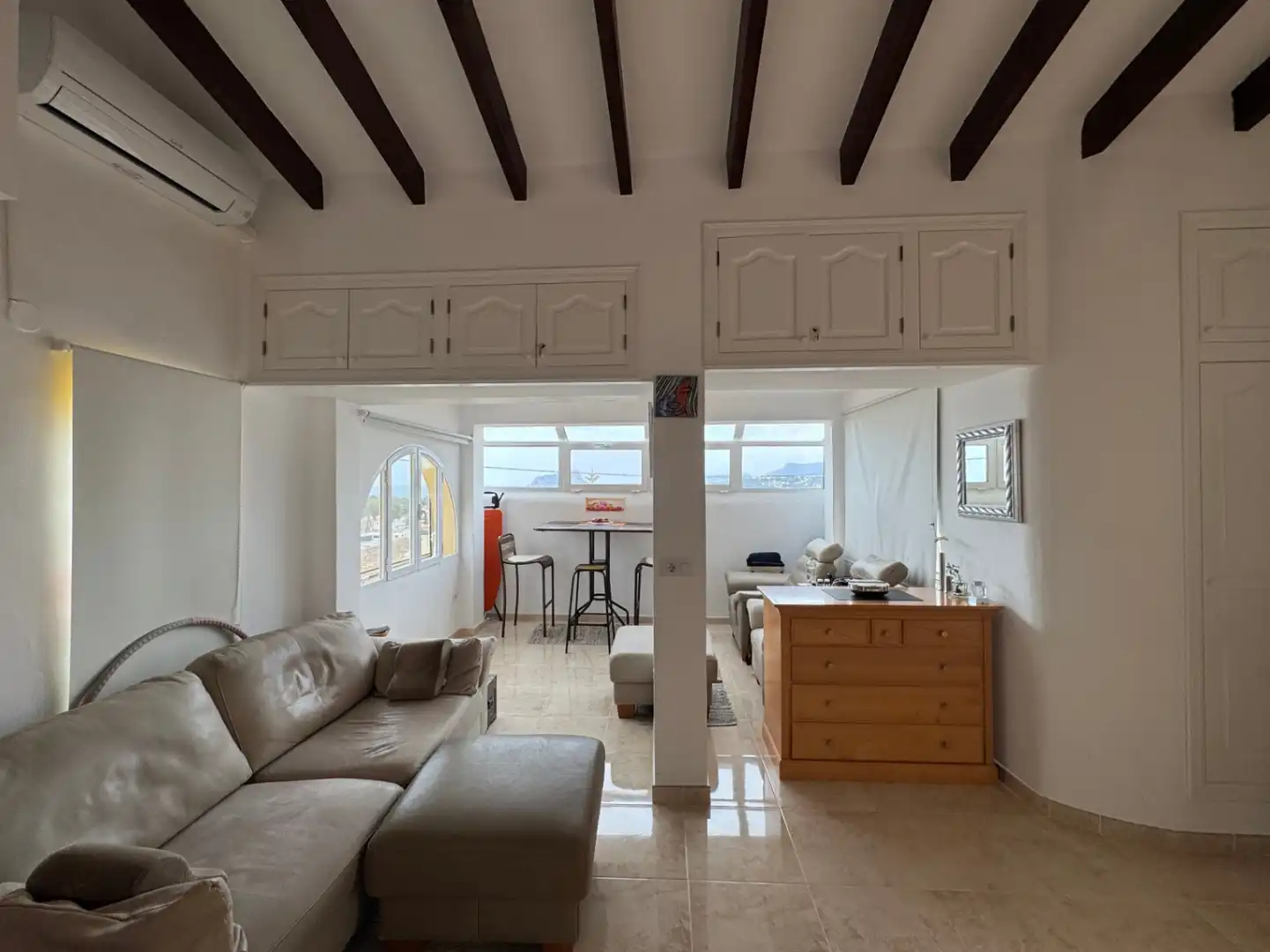 Sala de estar de Apartamento en venta en Moraira con Aire acondicionado, Calefacción y Terraza