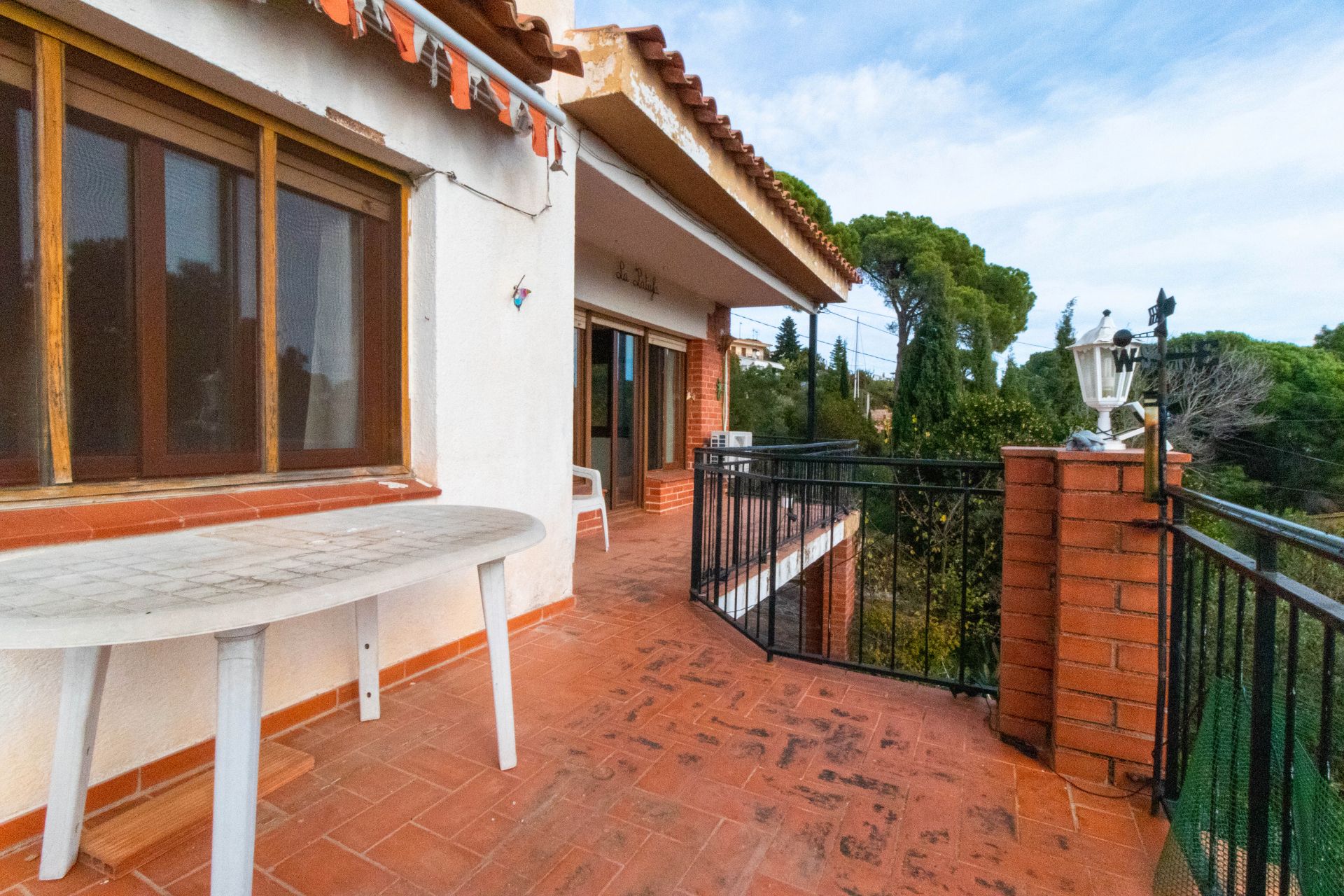 Terrassa de Casa o xalet en venda en Sant Cebrià de Vallalta amb Aire condicionat, Jardí privat i Parquet