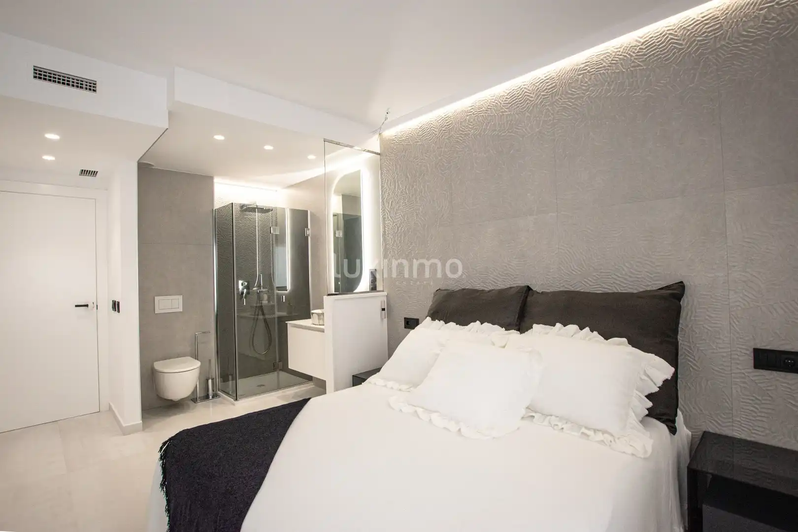Bedroom of Flat for sale in Calpe / Calp  with Air Conditioner, Heating and Terrace