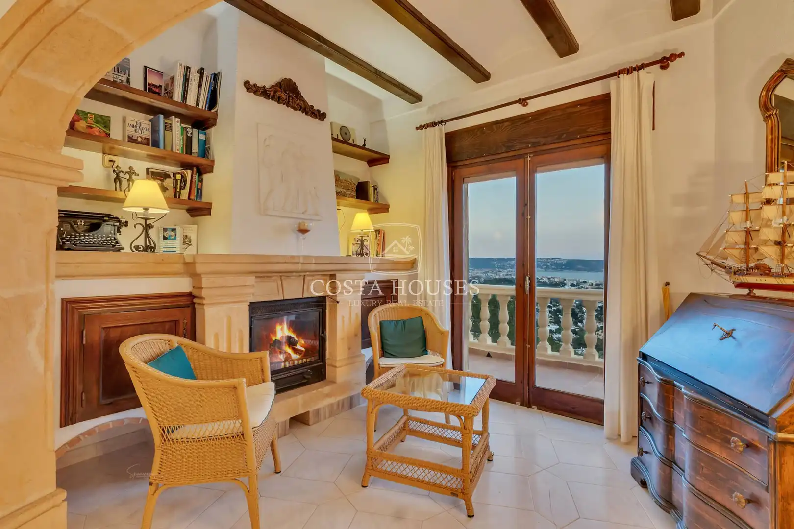 Living room of Houses for sale in Jávea / Xàbia  with Air Conditioner, Private garden and Terrace