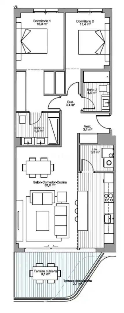 Piso con piscina en venta en Los Álamos, imagen 25