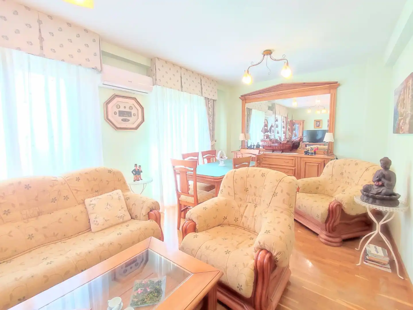 Sala de estar de Casa adosada en venta en Aoiz / Agoitz con Aire acondicionado, Calefacción y Terraza