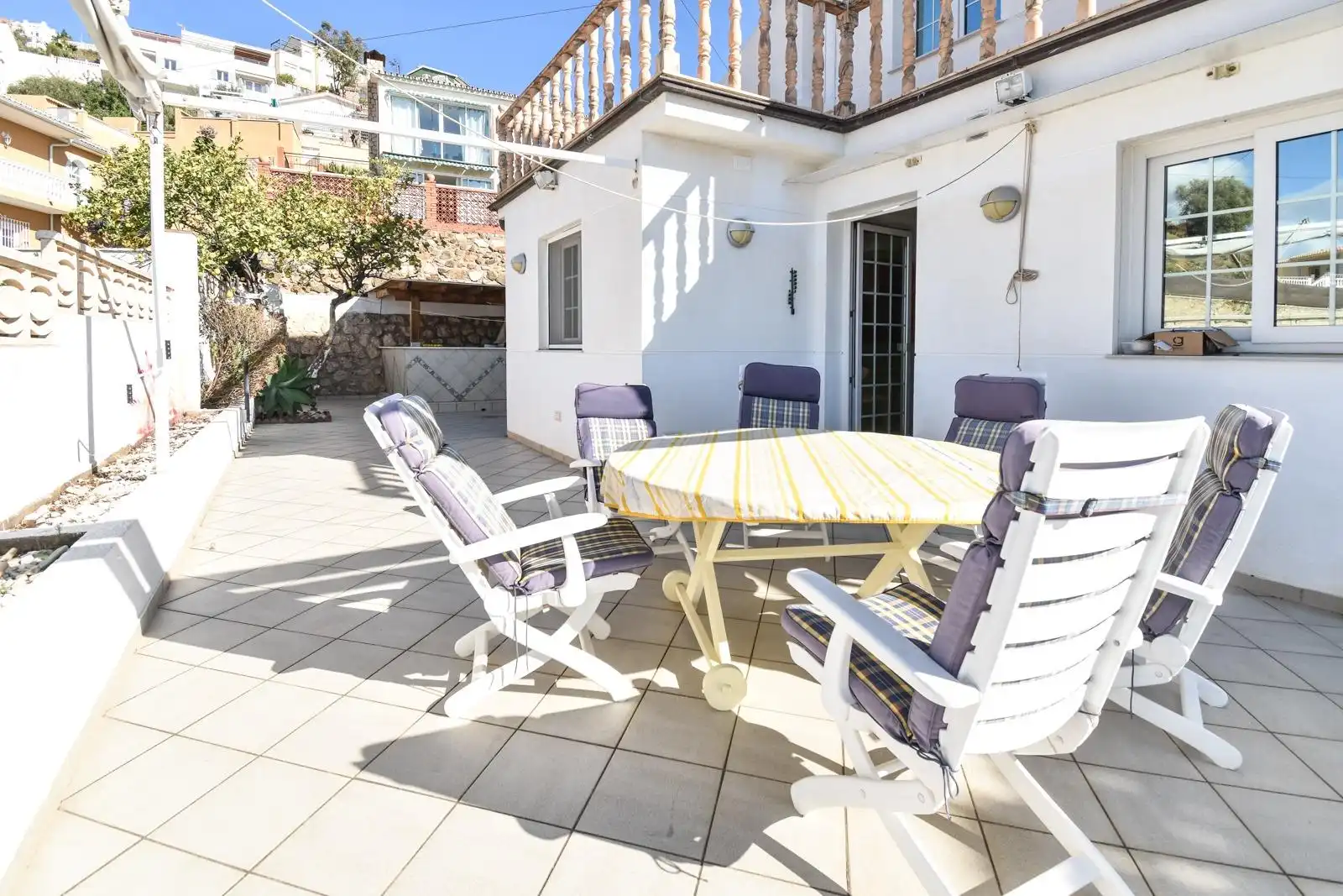 Terraza de Casa o chalet de alquiler en Rincón de la Victoria con Aire acondicionado, Calefacción y Jardín privado