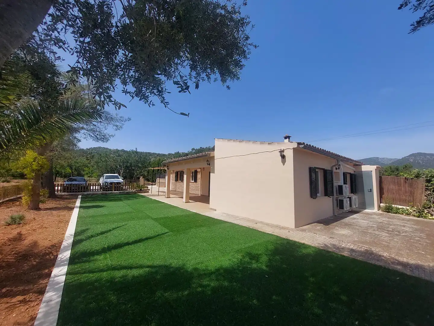 Jardín de Finca rústica de alquiler en Alaró con Aire acondicionado, Jardín privado y Terraza