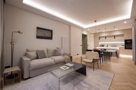 Living room of Flat for sale in  Madrid Capital  with Air Conditioner, Heating and Furnished