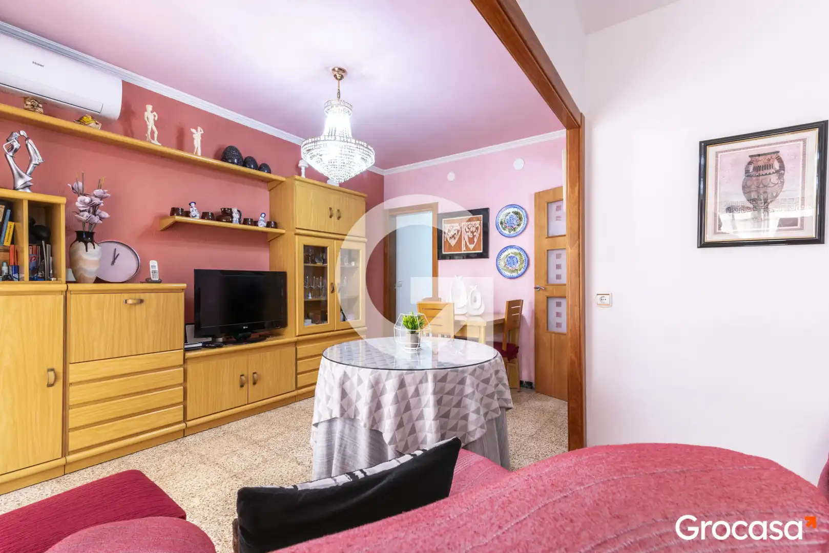 Wohnzimmer von Wohnung zum Verkauf in Sant Joan Despí mit Klimaanlage, Heizung und Balkon
