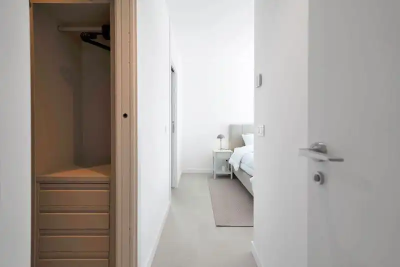 Habitación de Casa adosada de alquiler en Estepona con Aire acondicionado, Jardín privado y Terraza