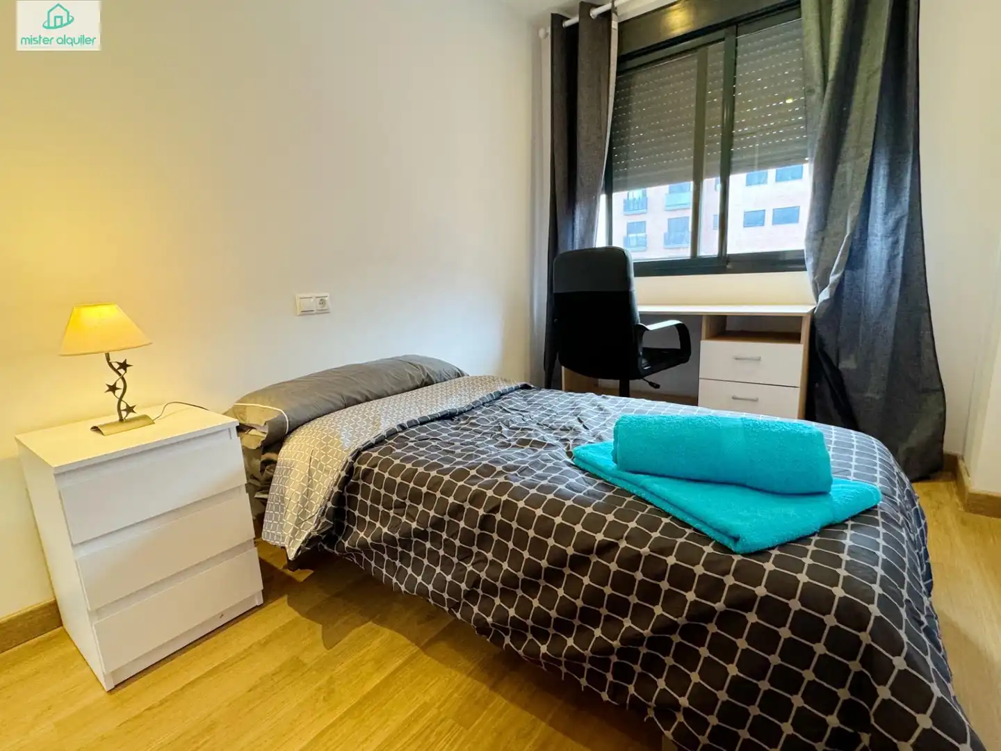 Bedroom of Apartments for rent in San Vicente del Raspeig / Sant Vicent del Raspeig  with Air Conditioner, Private garden and Terrace