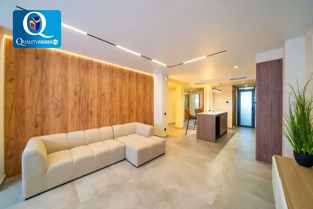 Sala d'estar de Dúplex en venda en Villajoyosa / La Vila Joiosa amb Aire condicionat, Calefacció i Terrassa
