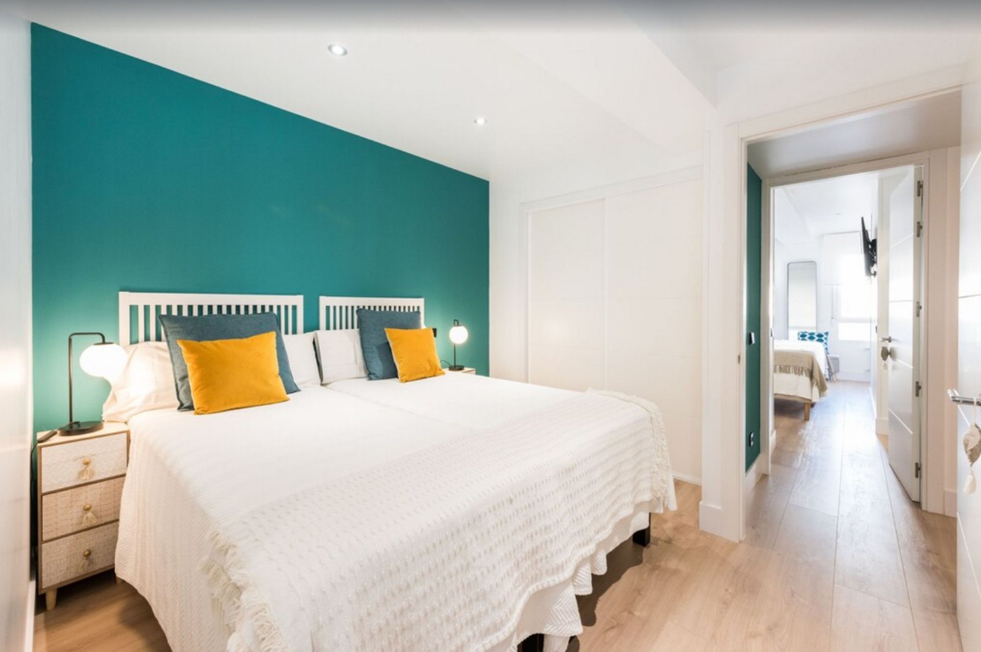 Bedroom of Flat to rent in  Santa Cruz de Tenerife Capital  with Air Conditioner, Furnished and TV