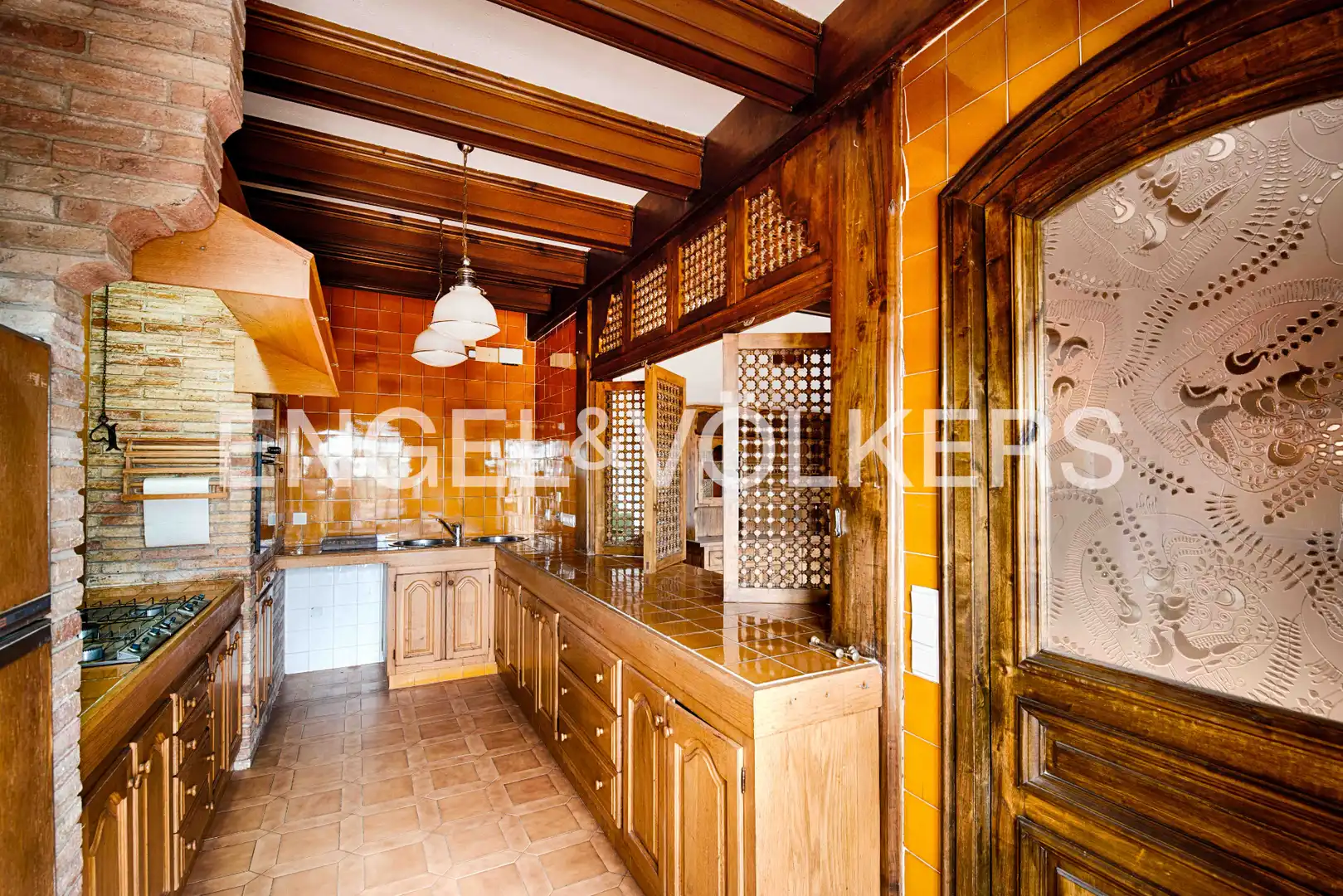 Cocina de Casa adosada en venta en Ordis con Calefacción, Jardín privado y Terraza