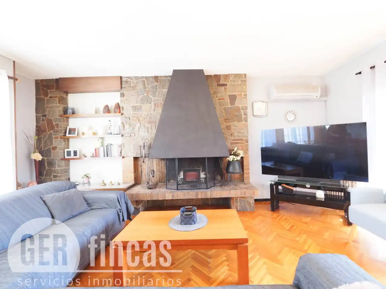 Sala d'estar de Casa o xalet en venda en Terrassa amb Aire condicionat, Calefacció i Parquet