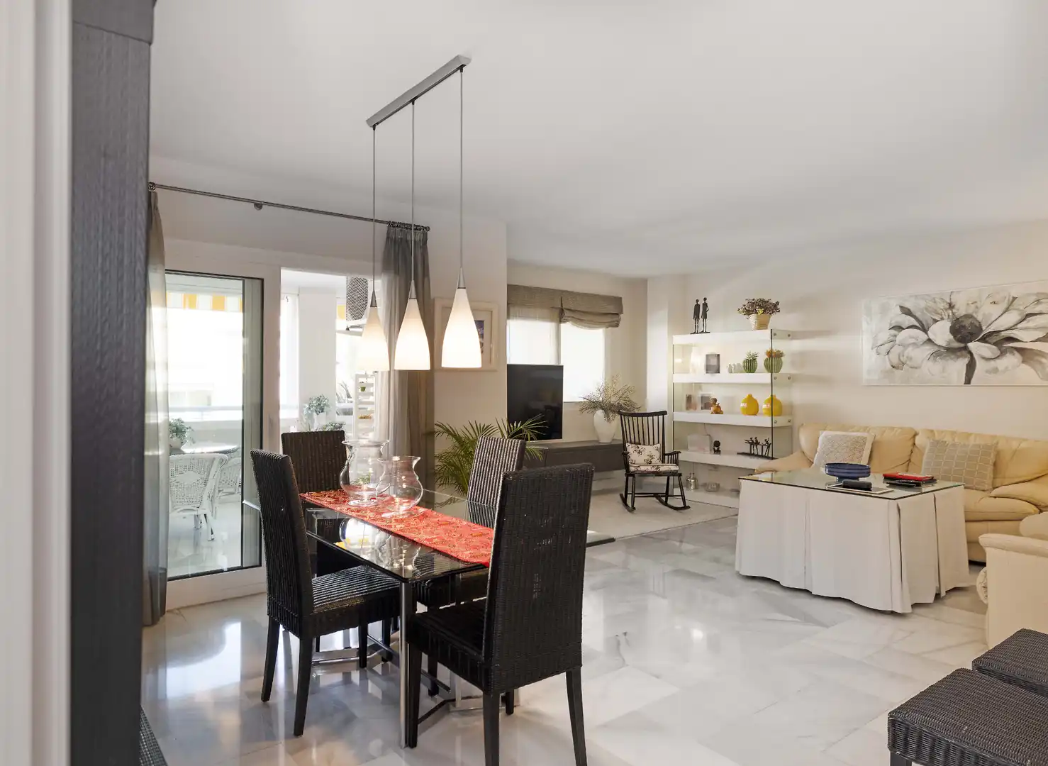 Esszimmer von Wohnung zum Verkauf in Málaga mit Klimaanlage, Privatgarten und Abstellraum