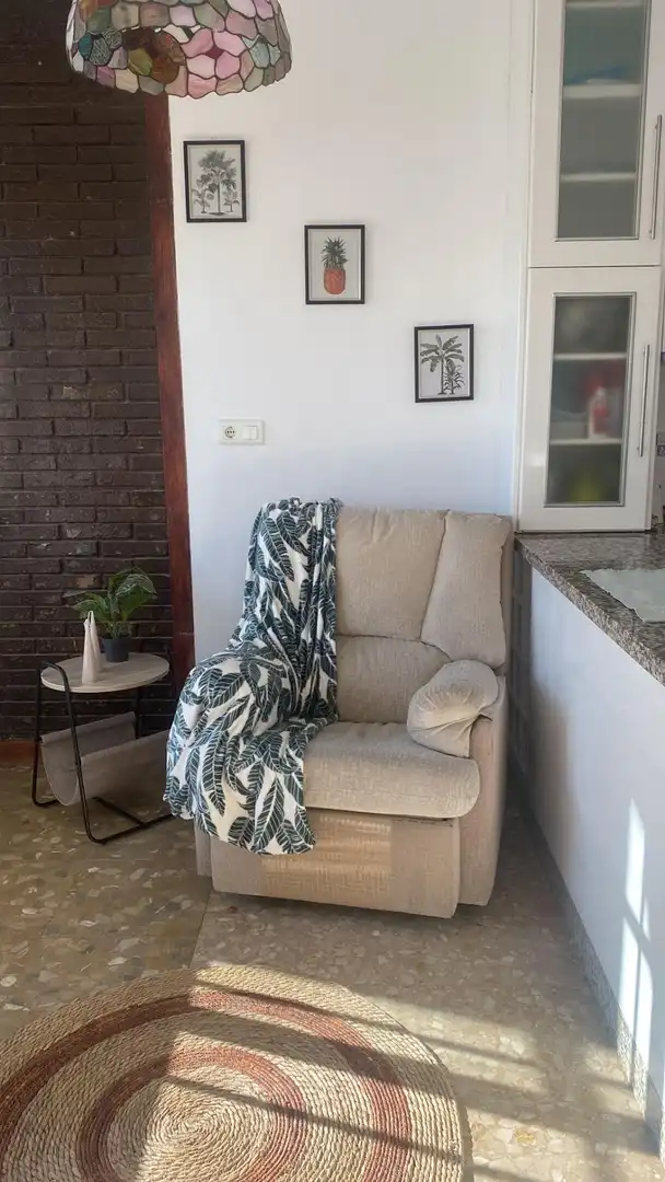 Living room of Apartments for rent in Almería  with Heating, Terrace and Furnished