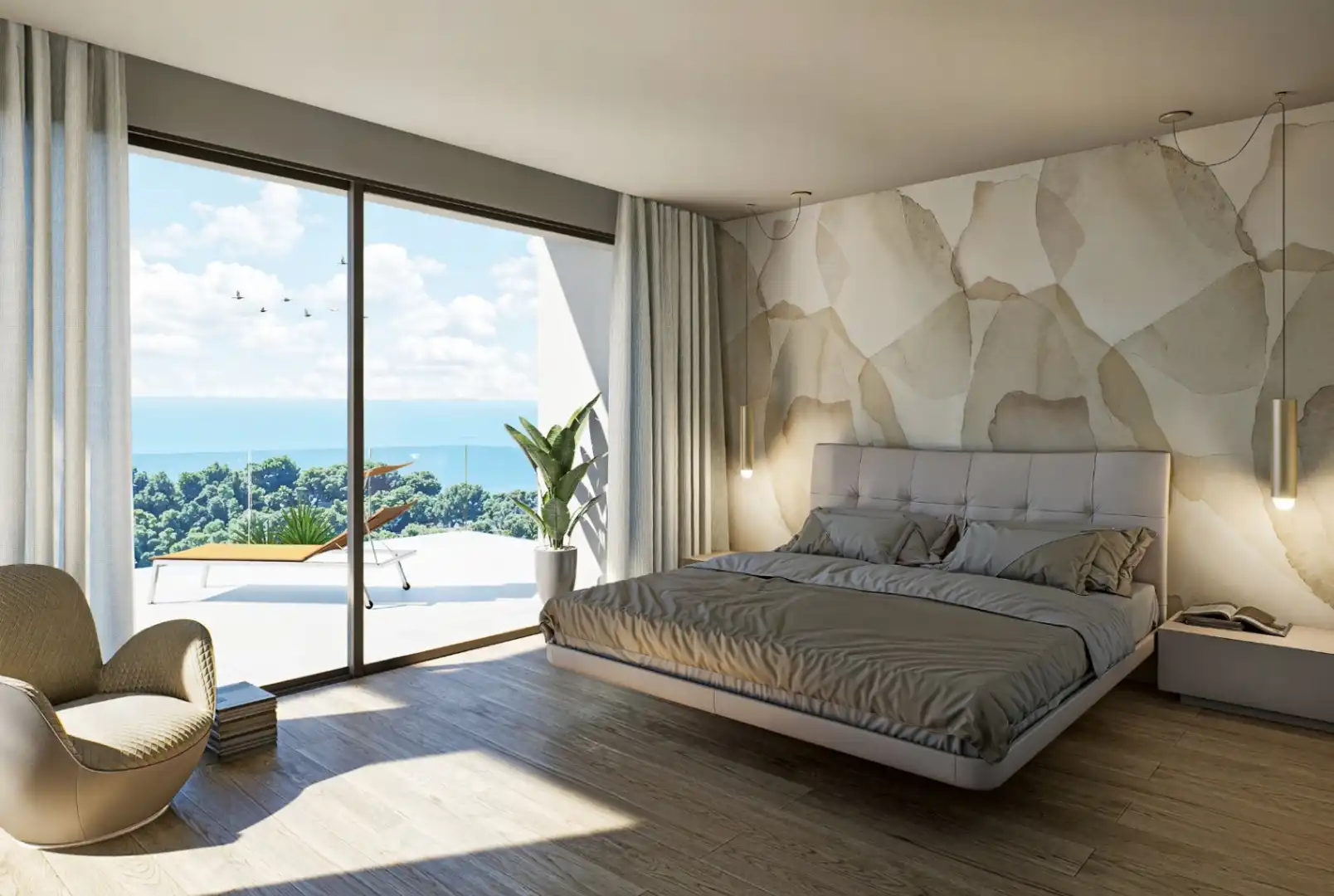 Bedroom of Houses for sale in Altea  with Air Conditioner, Private garden and Terrace