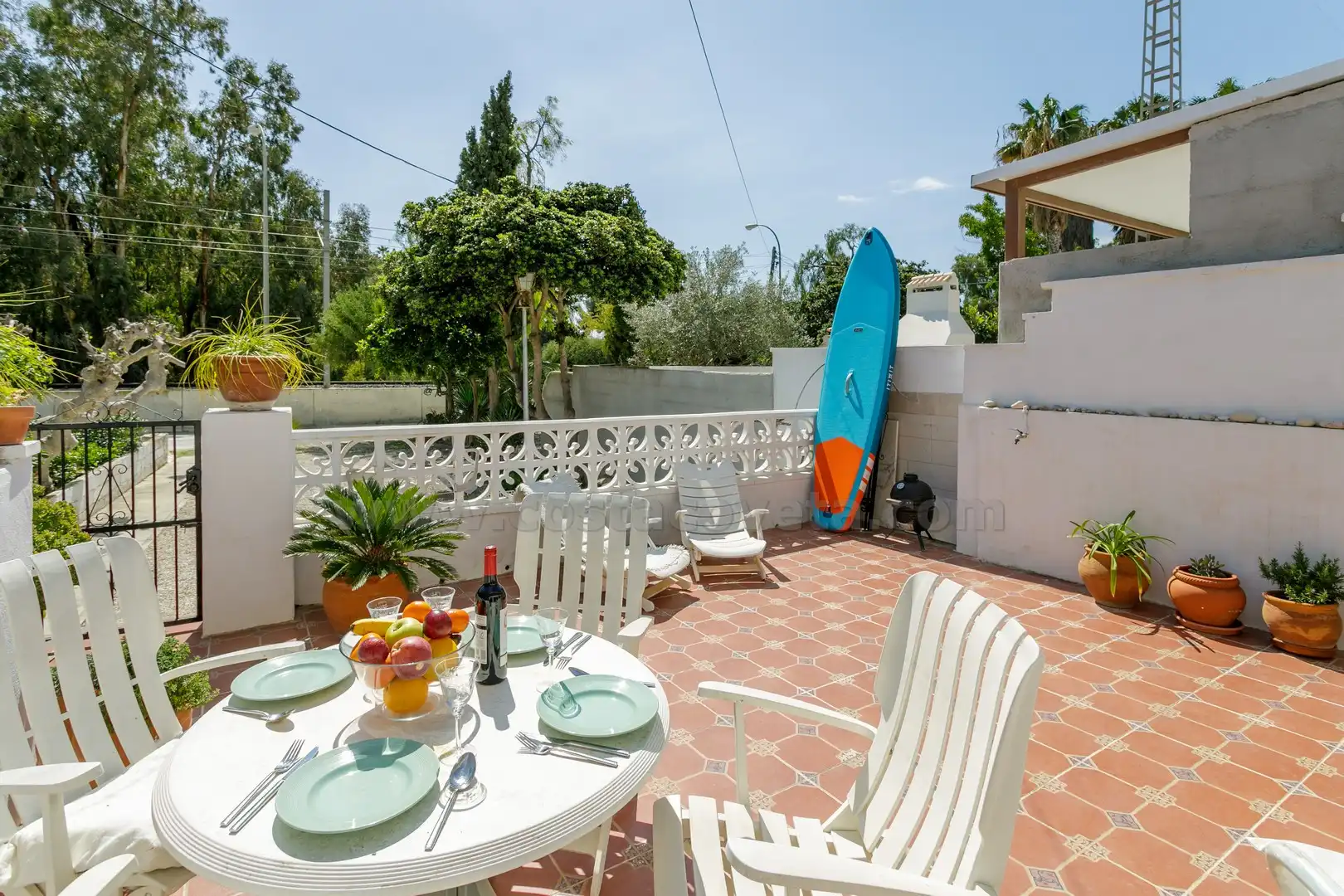 Terrace of Detached homes for sale in El Campello  with Air Conditioner, Private garden and Terrace