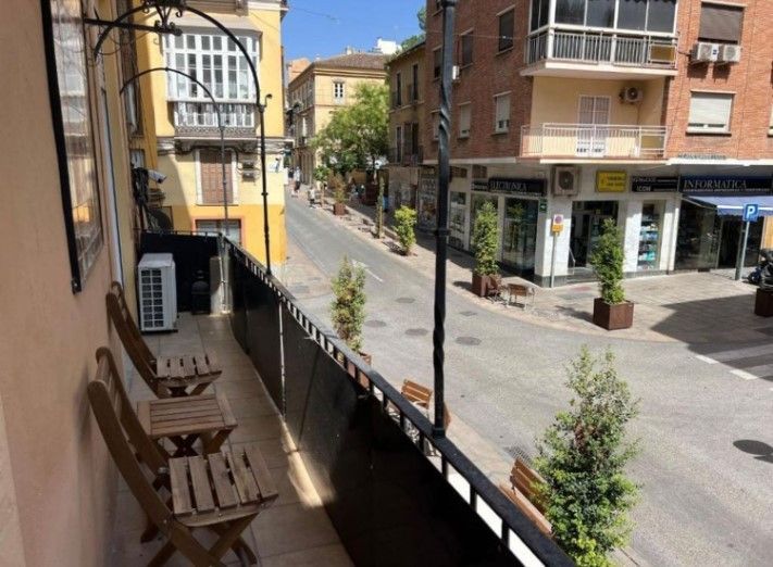 Exterior view of Flat for rent in Málaga Capital  with Air Conditioner, Terrace and Furnished