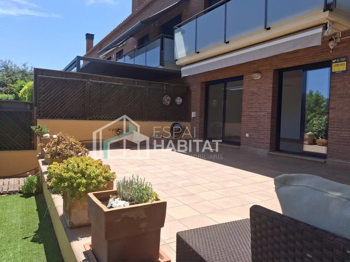 Terrassa de Casa adosada de lloguer en Cabrils amb Calefacció, Jardí privat i Parquet