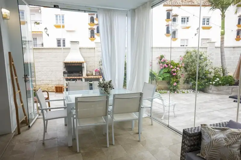 Terrace of Detached homes for sale in Benalmádena  with Air Conditioner, Terrace and Swimming Pool