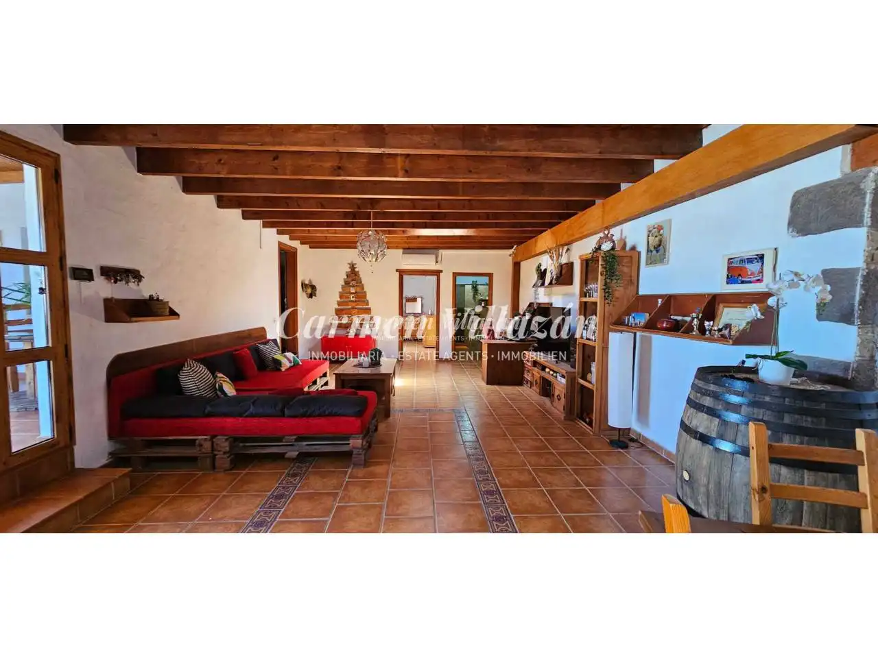 Sala de estar de Casa o chalet en venta en Tuineje con Jardín privado, Terraza y Piscina