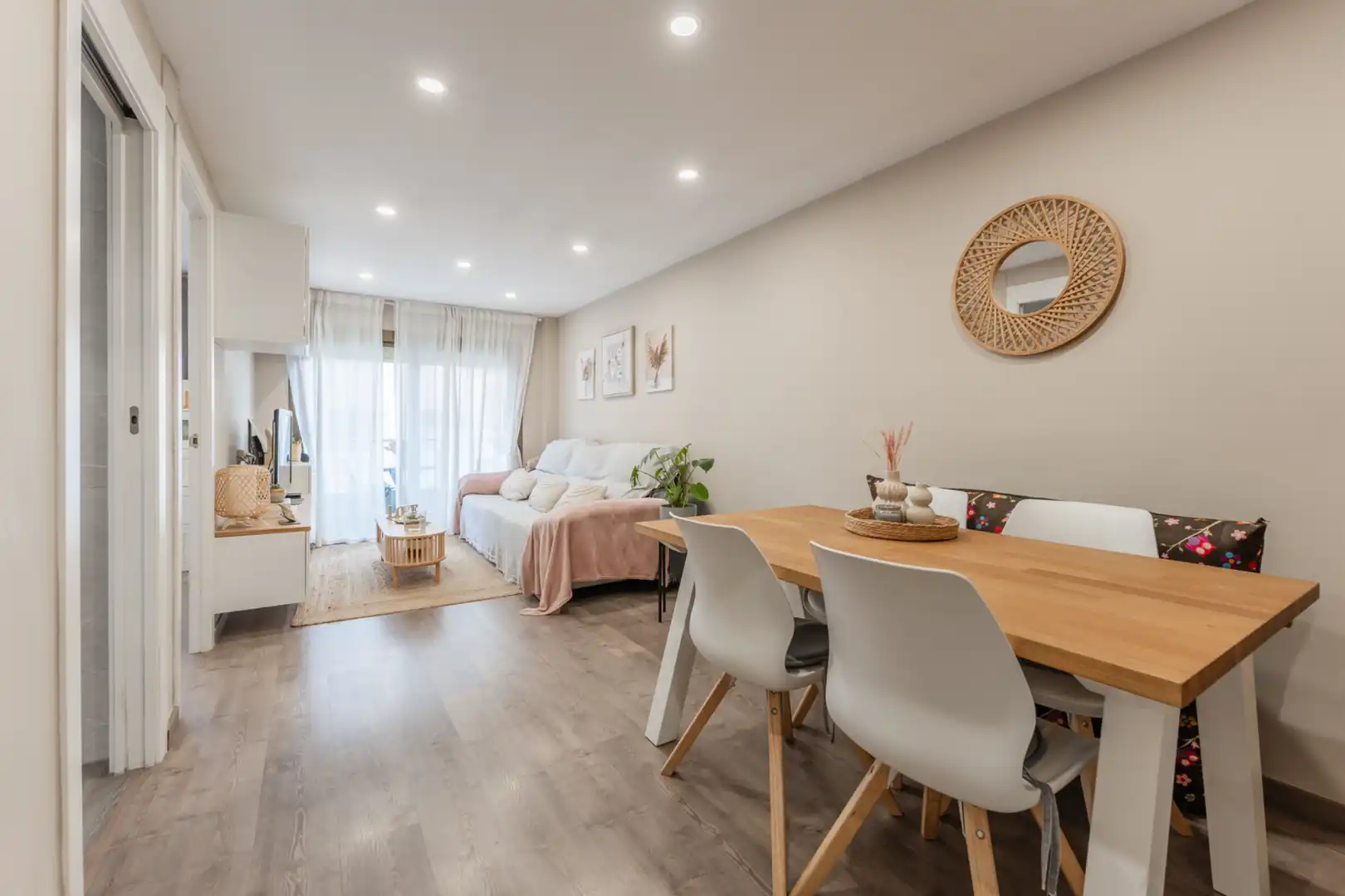 Sala d'estar de Pis en venda en Mollet del Vallès amb Aire condicionat, Parquet i Balcó