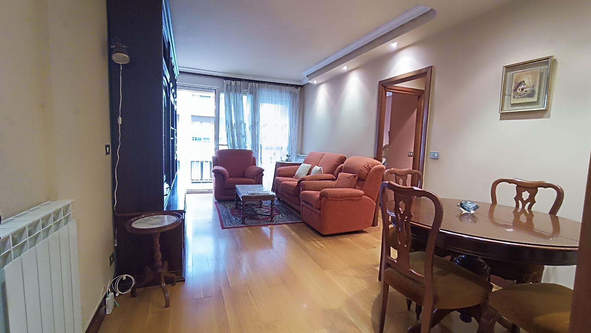 Living room of Flat for sale in Donostia - San Sebastián   with Heating, Parquet flooring and Furnished