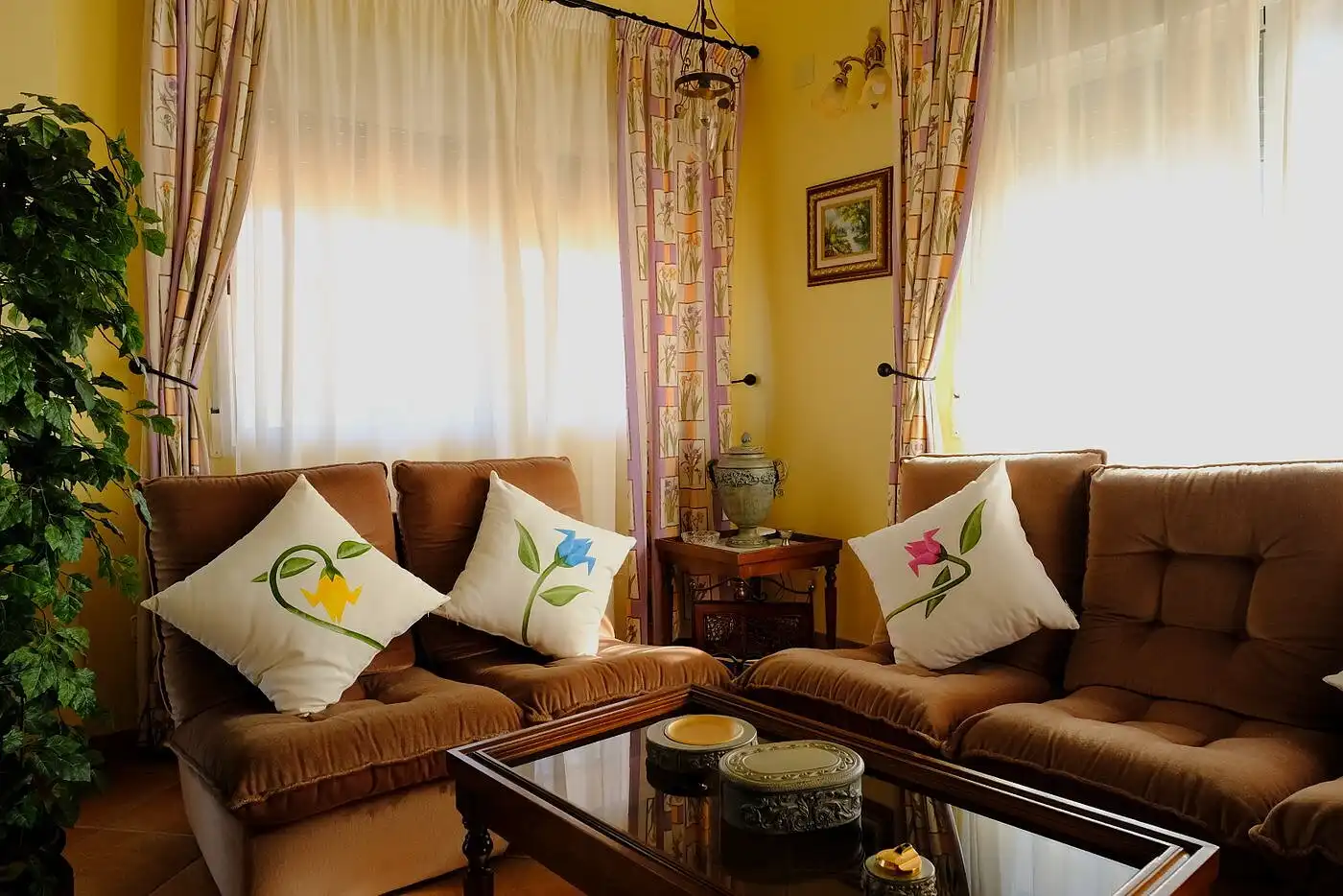 Sala d'estar de Casa o xalet en venda en Orihuela amb Aire condicionat, Jardí privat i Terrassa